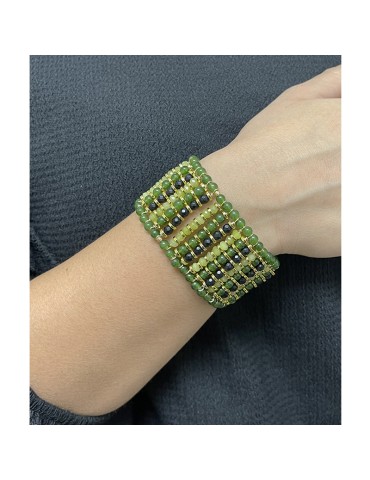Jadan Bracelet - Green Agate Elements - Onyx - GIADAN68 2