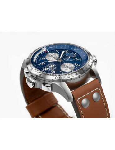 Hamilton Khaki Aviation X-Wind Auto Chrono 44mm Blue Watch - 0 2