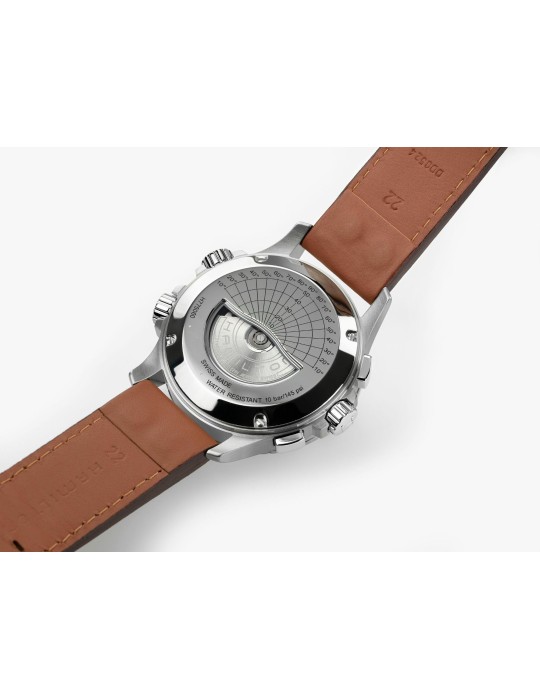 Orologio Hamilton - Khaki Aviation X-Wind Auto Chrono 44mm Blu - H77506540