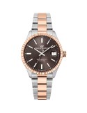 Philip Watch - Caribe Urban 39mm Two-Tone Rose Gold Brown - 0