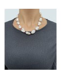 Collana Giadan - Argento 925% Dorato-Perle Barocche-Rubellite-GIADAN61