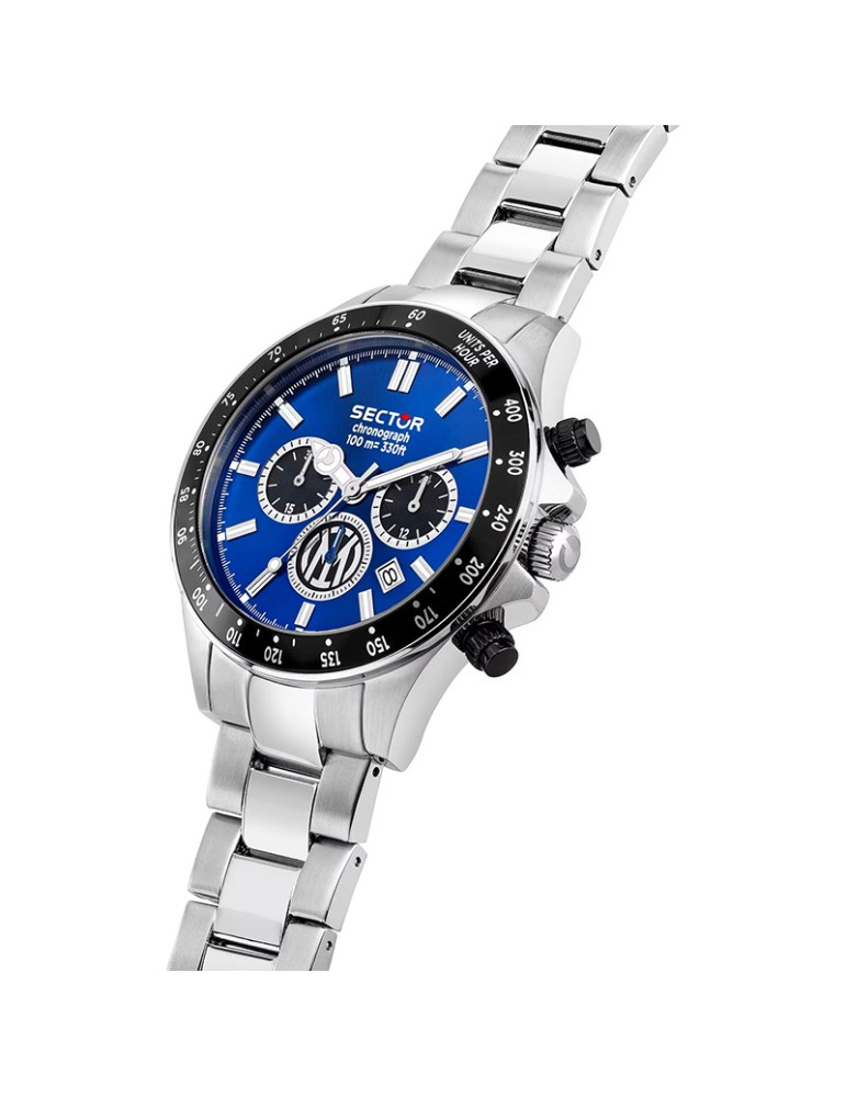 Sector Watch - Chronograph - Silver - 43mm - Blue - R3273661052