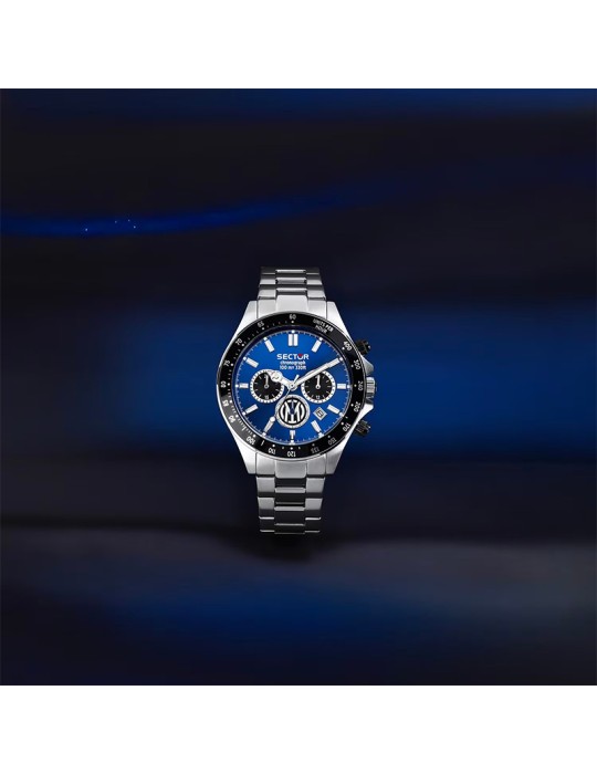 Orologio Sector - Cronografo - Silver - 43mm - Blu - R3273661052