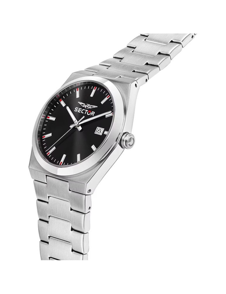 Orologio Sector - C300 - Tempo e Data - Silver - 40mm-Nero-R3253301001