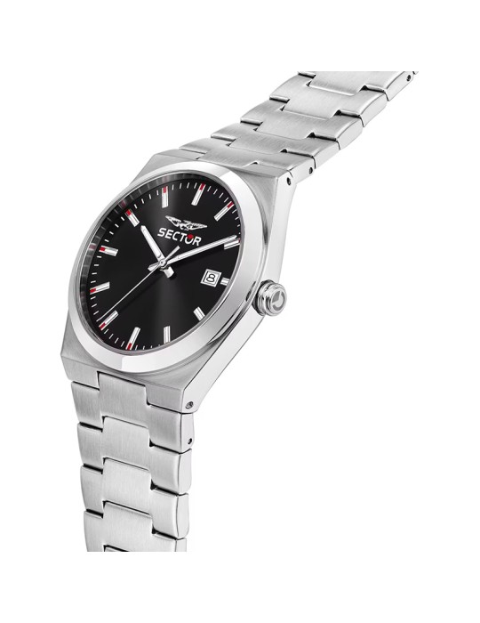Orologio Sector - C300 - Tempo e Data - Silver - 40mm-Nero-R3253301001