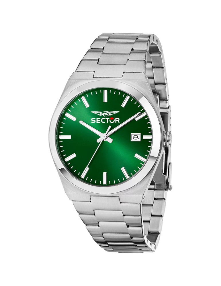 Orologio Sector - C300 - Tempo e Data - Silver -40mm-Verde-R3253301002