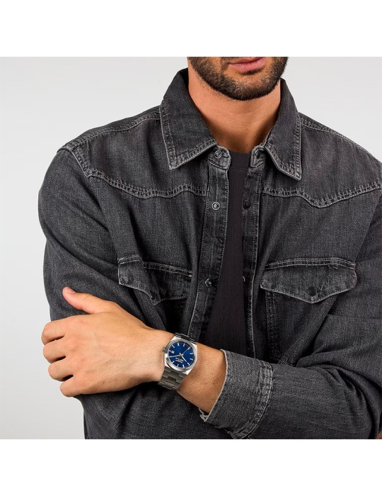 Orologio Sector - C300 - Tempo e Data - Silver - 40mm -Blu-R3253301003