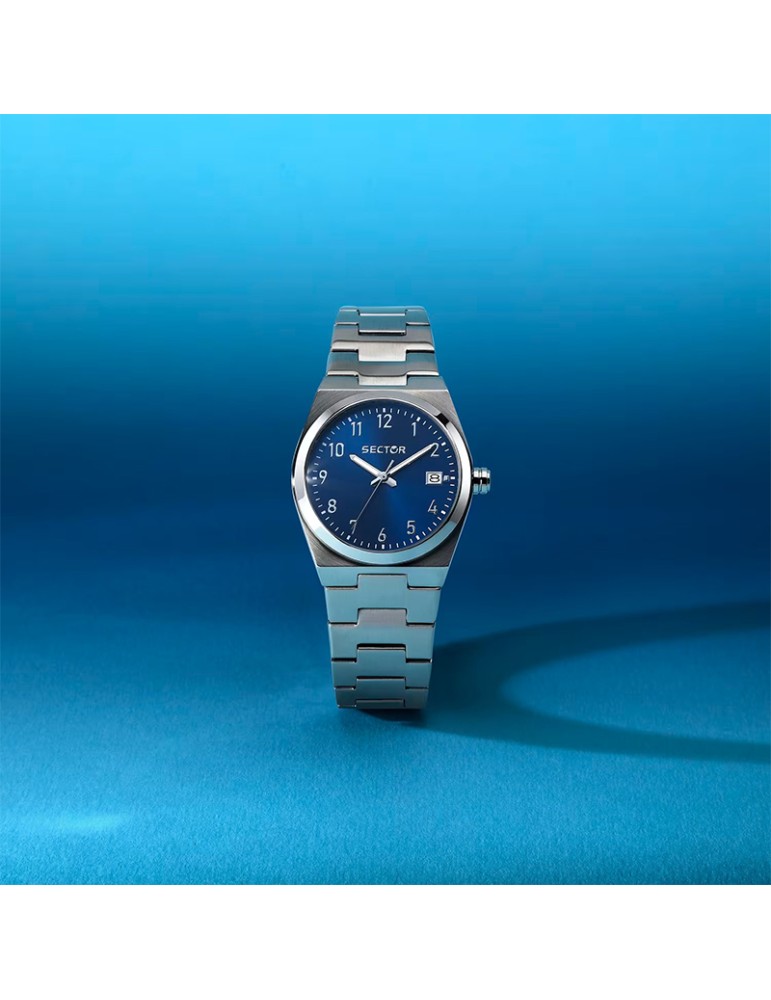 Orologio Sector - C300 - Tempo e Data - Silver - 34mm -Blu-R3253301502