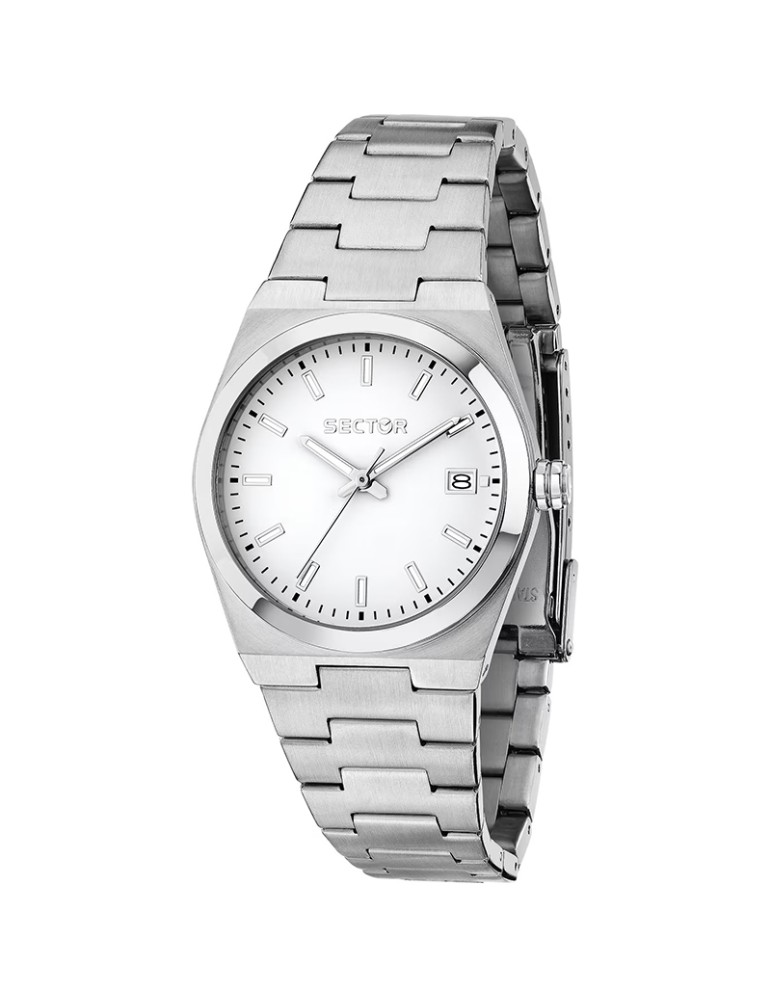 Sector Watch - C300 - Time and Date - Silver-34mm-White-R3253301506