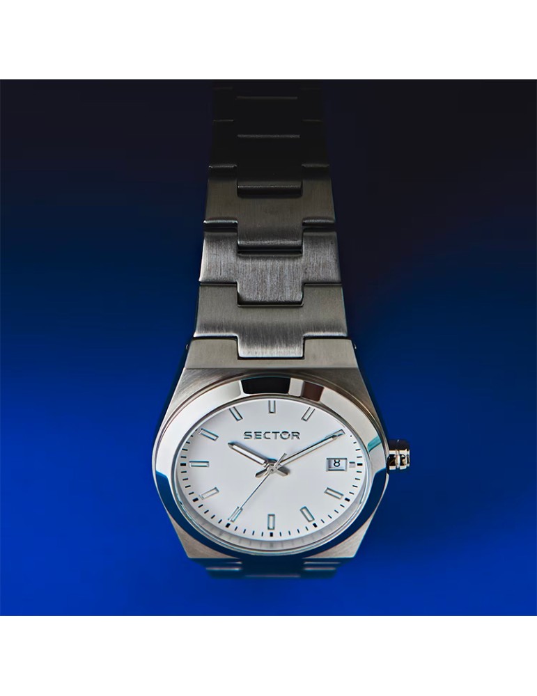 Sector Watch - C300 - Time and Date - Silver-34mm-White-R3253301506