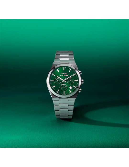 Orologio Sector - C300 - Cronografo - Silver - 42mm -Verde-R3273301002