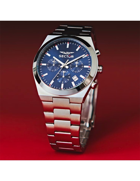 Orologio Sector - C300 - Cronografo - Silver - 42mm - Blu -R3273301003