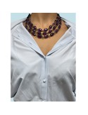 Collana Giadan-Artelier-Argento 925% Rosè-Ametista-Peridoto-GIADAN65
