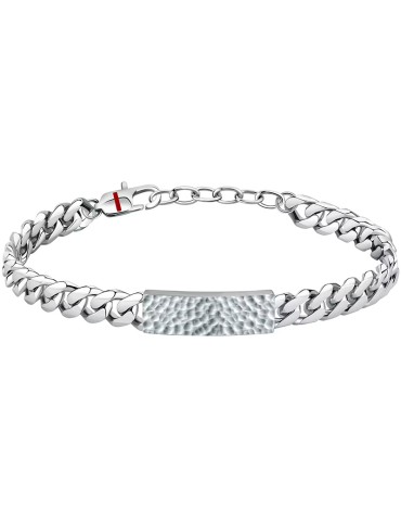 Bracciale Sector - Acciaio 316L - Targa Centrale a Fantasia - SAFT85