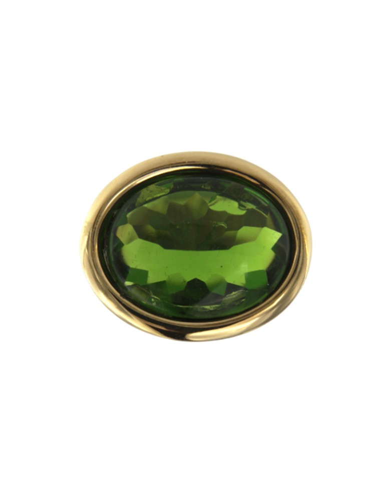 Anello Giadan - Argento 925% Dorato - Topazio Verde-Misura 18-GIADAN72
