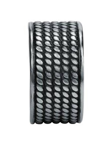 Sector Ring - Row - 316L Steel - Black Enamel - Size 25-SACX14025 2