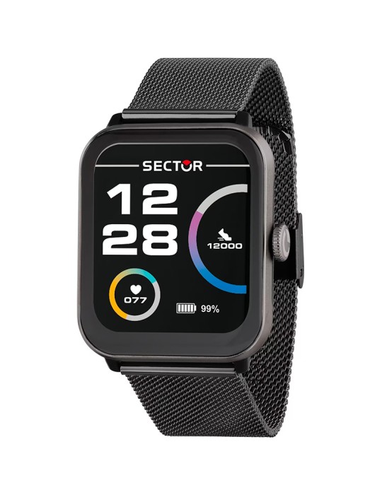 Smartwatch Sector - S-08 - Maglia Milano - 44mm - Nero - R3251303001