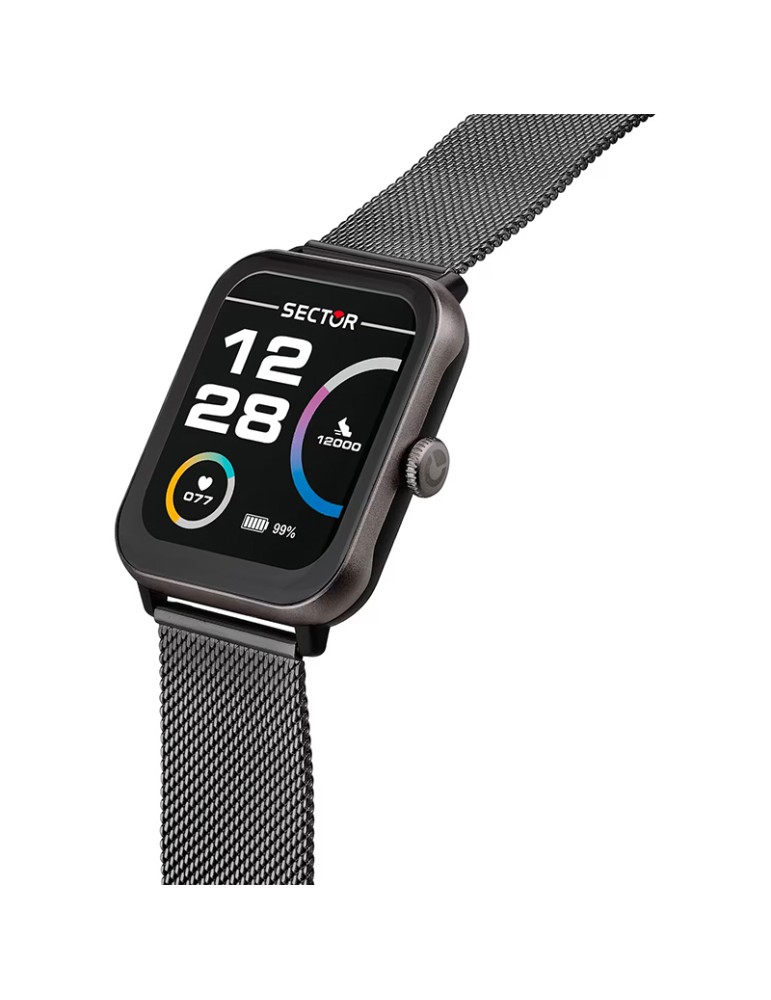 Smartwatch Sector - S-08 - Maglia Milano - 44mm - Nero - R3251303001