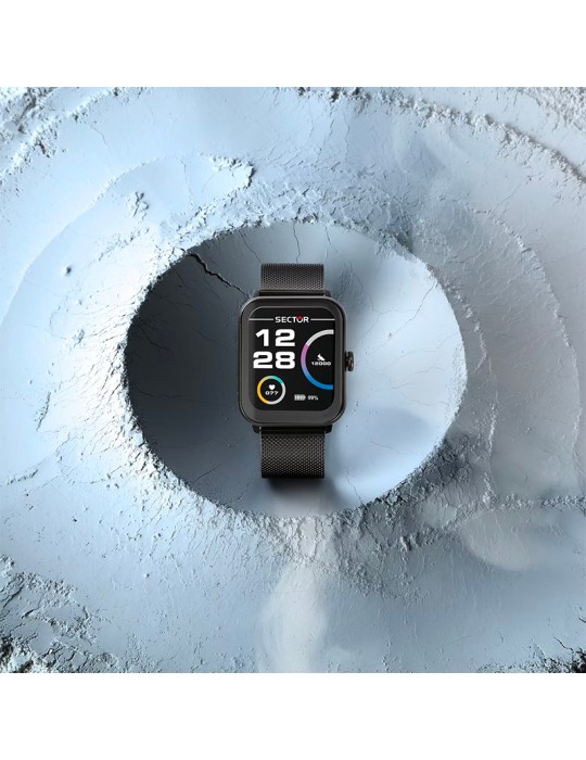 Smartwatch Sector - S-08 - Maglia Milano - 44mm - Nero - R3251303001
