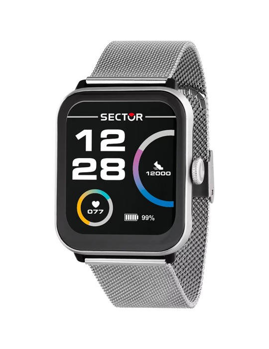 Smartwatch Sector - S-08 - Maglia Milano - 44mm - Silver-8056783303922