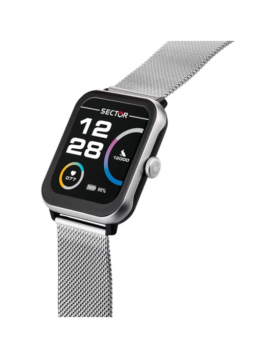 Smartwatch Sector - S-08 - Maglia Milano - 44mm - Silver-8056783303922