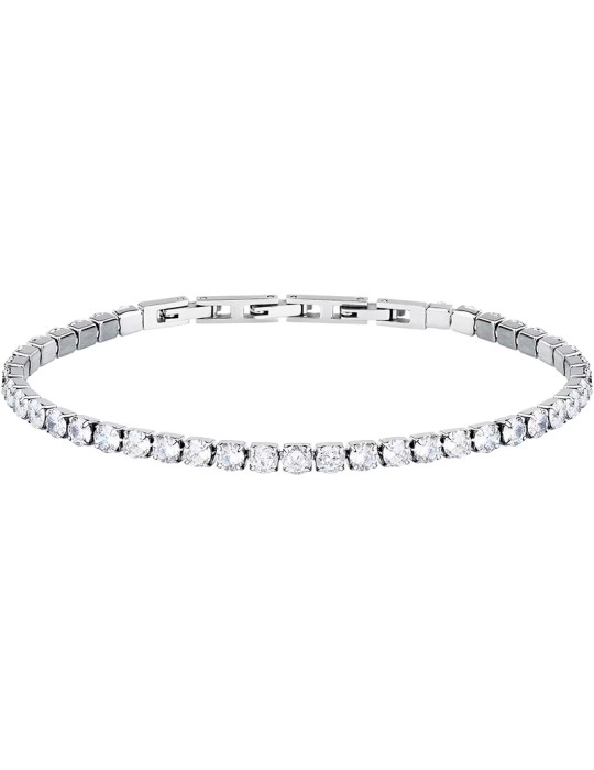 Sector Bracelet - 316L Steel - White Zirconia Set - SANN62