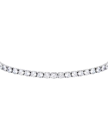 Bracciale Sector - Acciaio 316L -Zirconi Bianchi Incastonati - SANN62 2