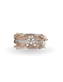Rubinia Ring - Filodellavita Classic 13 Strands in 925% Silver Personalized Letter A - 0