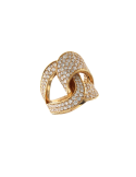 Crivelli Ring - Knot in 18K Rose Gold with 3.10 ct Natural Diamonds - 0