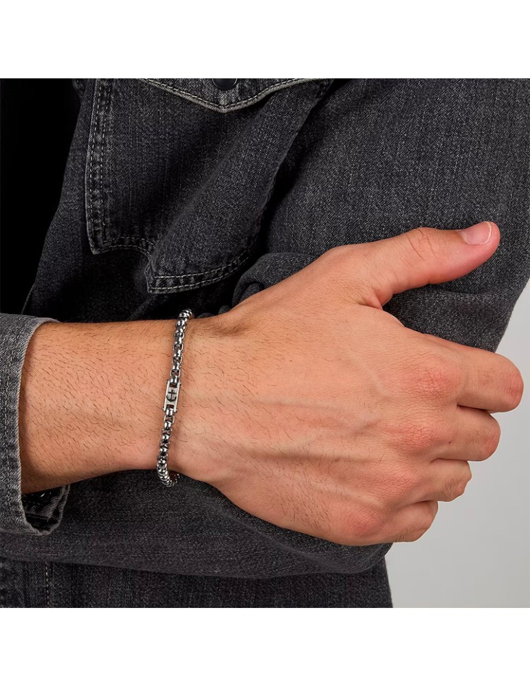Sector Bracelet - Marine - 316L Steel - Central Anchor Chain - SAGJ41