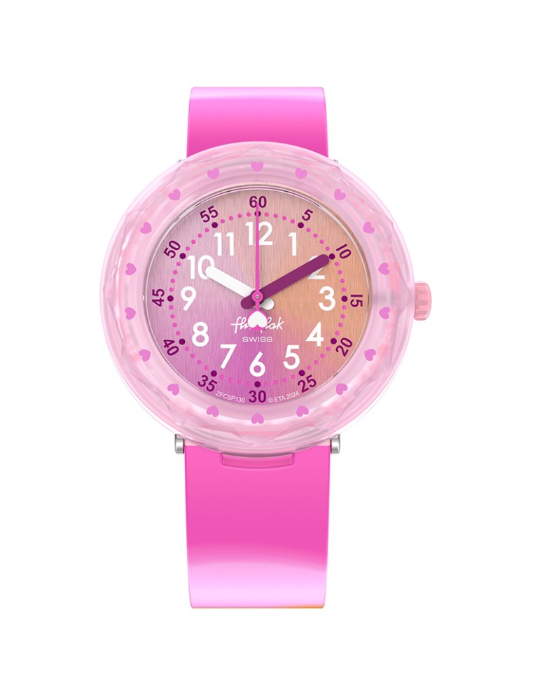 Watch Flik Flak - Fuze in Pink - 37mm - Pink, Multicolor - ZFCSP130