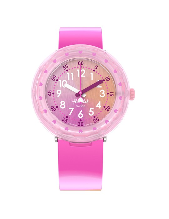 Watch Flik Flak - Fuze in Pink - 37mm - Pink, Multicolor - ZFCSP130