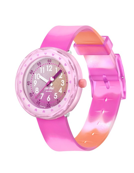 Watch Flik Flak - Fuze in Pink - 37mm - Pink, Multicolor - ZFCSP130