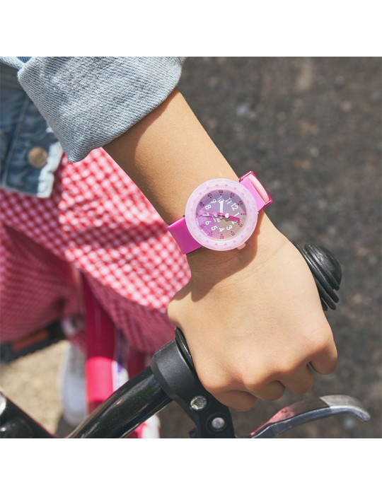 Watch Flik Flak - Fuze in Pink - 37mm - Pink, Multicolor - ZFCSP130
