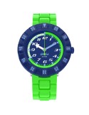 Orologio Flik Flak - Neonbrick - Verde - 37mm -Blu-Mattoncini-ZFCSP132