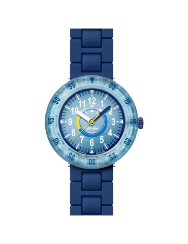 Flik Flak Watch - Bluebrick - Blue - 37mm -Brick Style-ZFCSP133