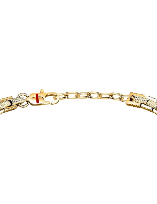 Sector Bracelet - Basic - 316L Steel - Textured Links - SZS145