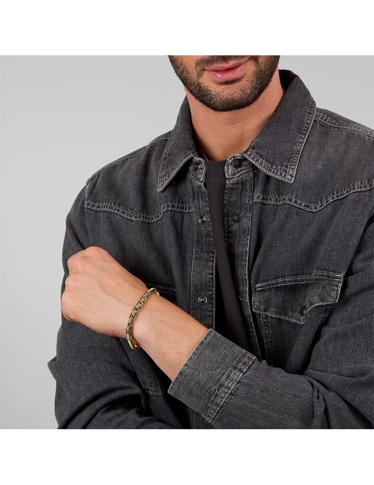 Bracciale Sector - Basic - Acciaio 316L - Maglie Texturizzate - SZS145