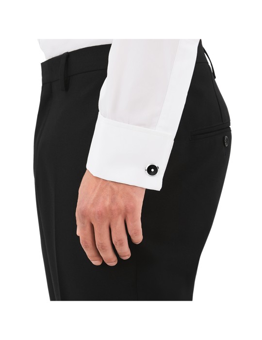 Montblanc Cufflinks - Star in Stainless Steel - Black - 0