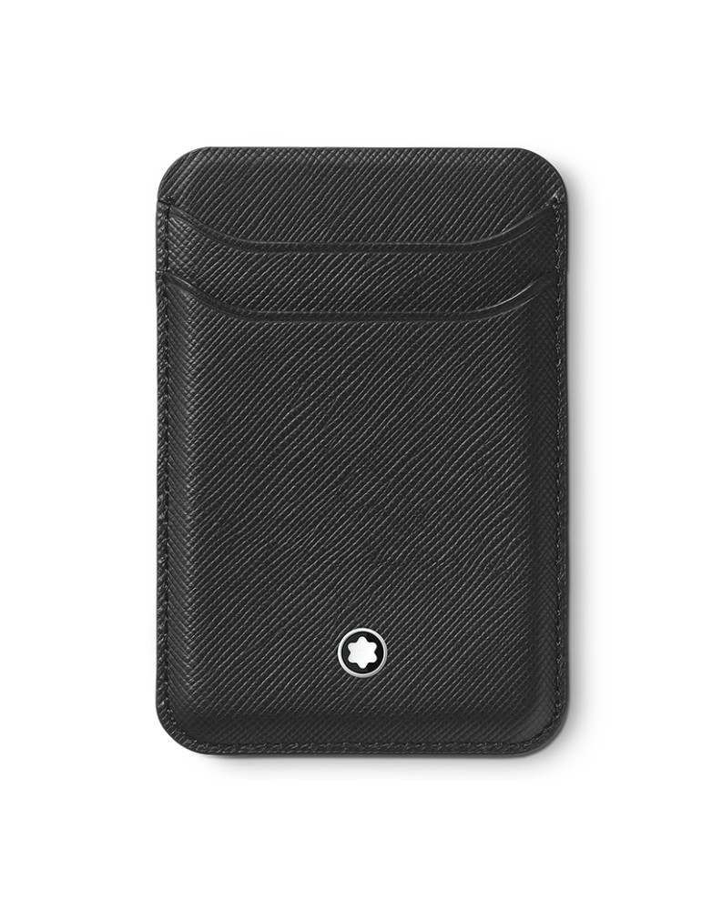 Montblanc 2-Pocket iPhone Card Holder with MagSafe - Black - 0