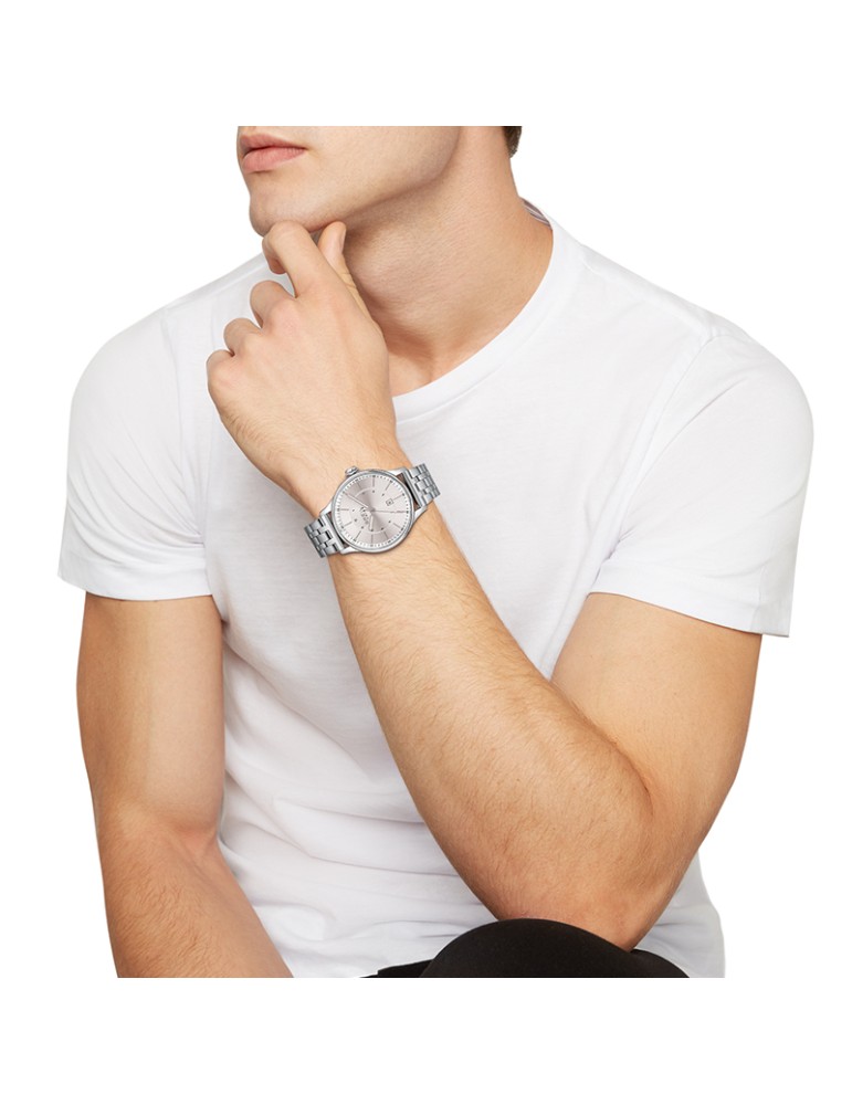 Orologio Breil Tribe - Classy - Tempo e Data-Silver-42mm-Sunray-EW0644