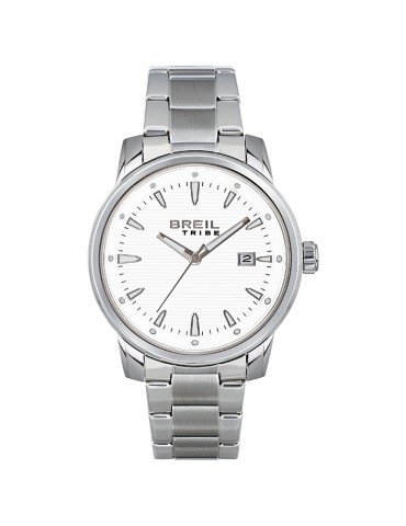 Breil Tribe Watch - Caliber - Time & Date-Silver-42mm-White-EW0646