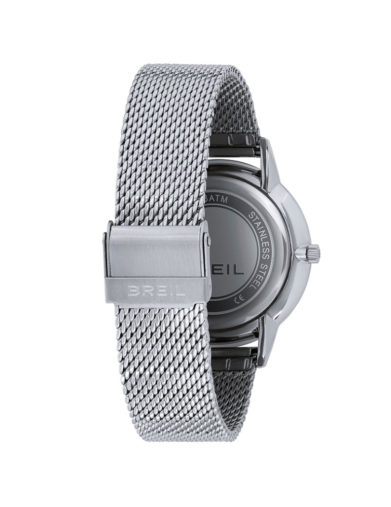 Breil Tribe Watch - Steel Milano Mesh - Silver -41mm-Blue-EW0731