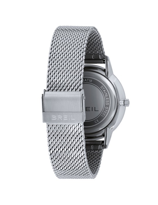 Breil Tribe Watch - Steel Milano Mesh - Silver -41mm-Blue-EW0731