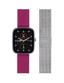 Smartwatch Breil Tribe - SBT-3-Doppio Cinturino-44,5mm-Bordeaux-EW0747