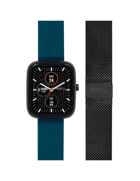 Smartwatch Breil Tribe - SBT-3 - Doppio Cinturino - 44,5mm -Blu-EW0750