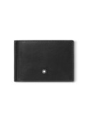 Montblanc Meisterstück Black Leather Wallet with 6 Compartments and Money Clip - 0