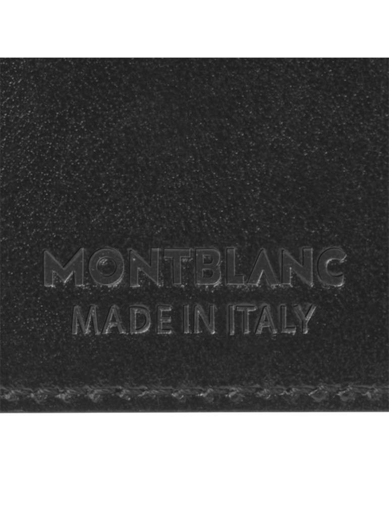 Portafoglio Montblanc - Meisterstück in Pelle Nero con 6 Scomparti e Fermasoldi - 0