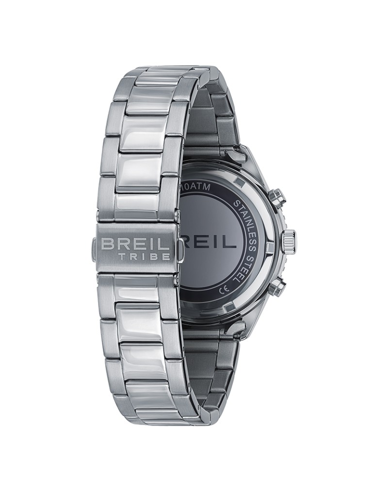 Breil Tribe Watch - Chronograph - Silver - 41mm - Blue - Black -EW0764