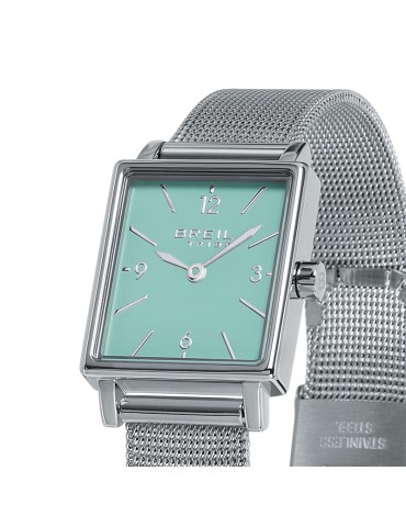 Breil Tribe Watch - Silver - 20mm - Rectangular Turquoise - EW0772 2